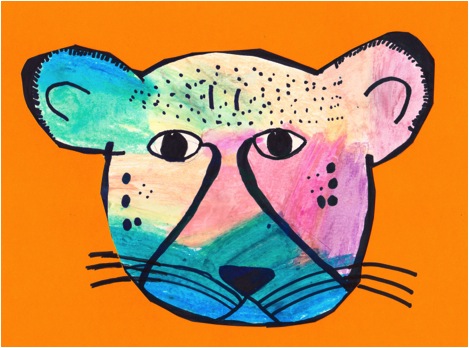 Neon Cheetah by Yareni, age 10